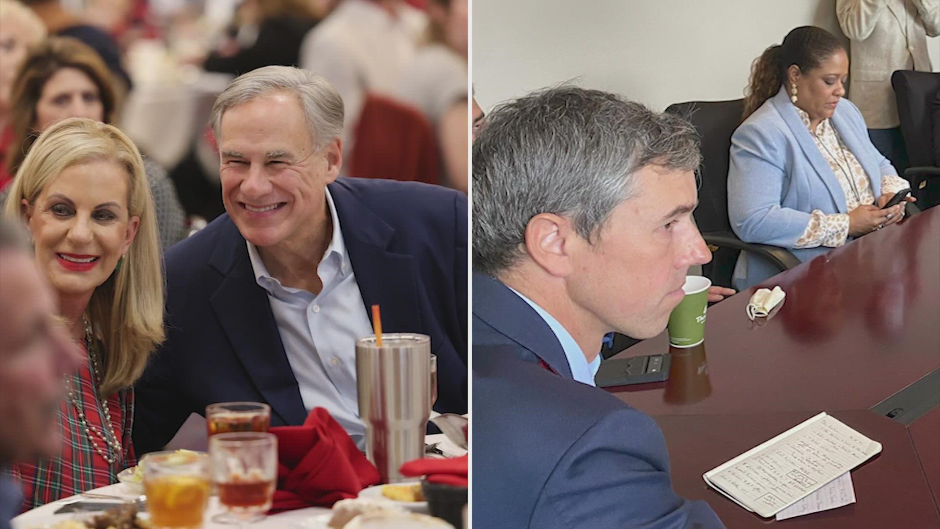 At the Fort Bend County Fairgrounds in Rosenberg, O'Rourke accused Abbott of giving natural gas companies a loophole to avoid weatherization.