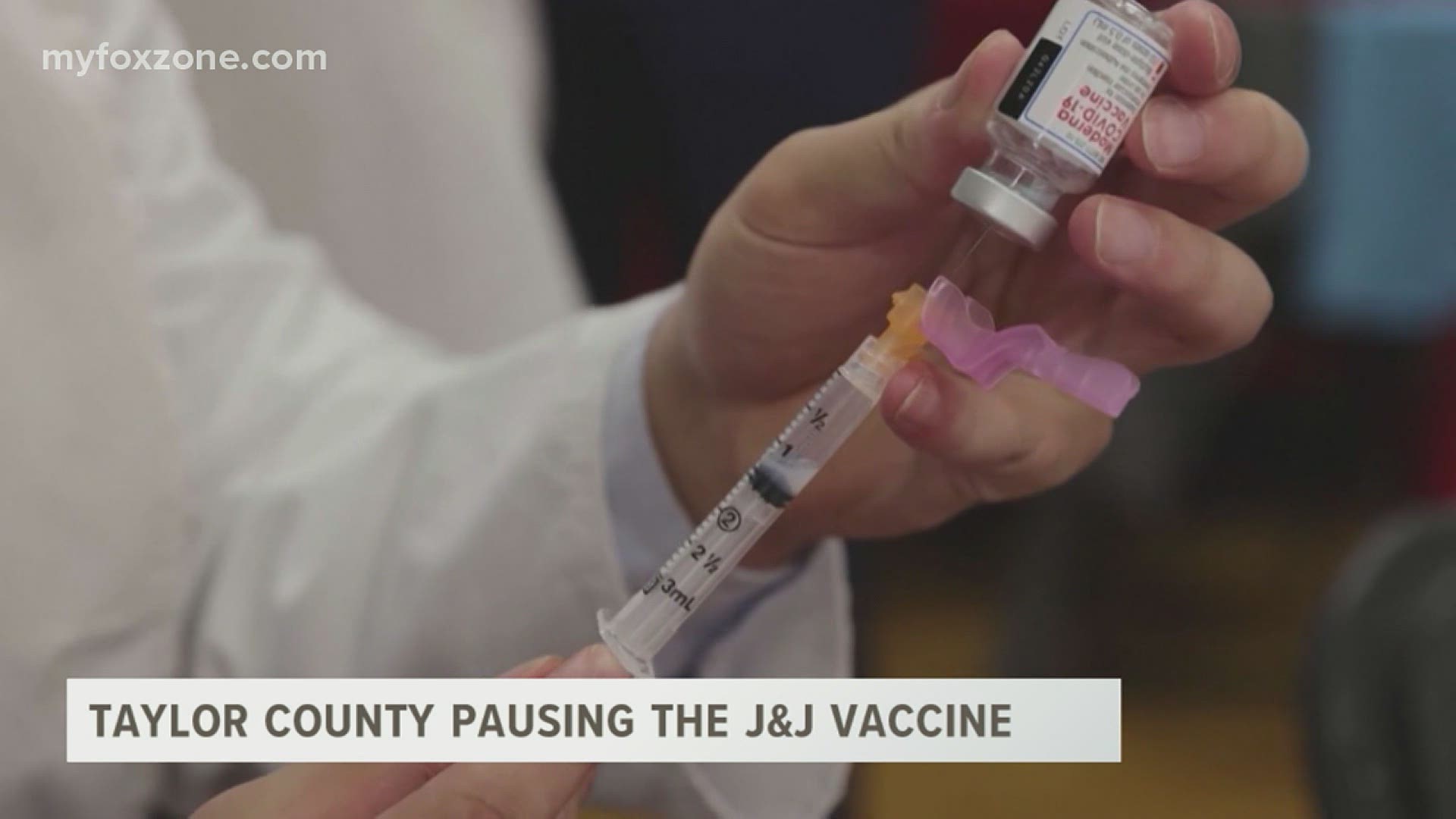 Taylor County health officials said vaccine efforts would continue, but officials will not be administering the Johnson & Johnson vaccine until further notice.