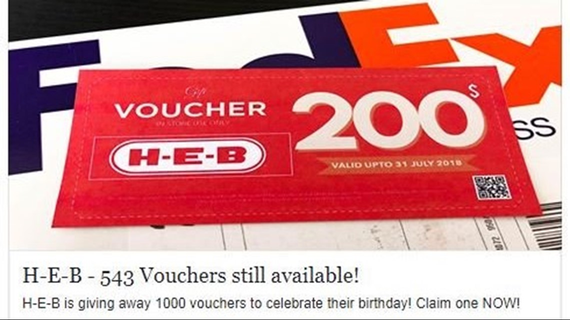 VERIFY Is the 200 online voucher from HEB real?