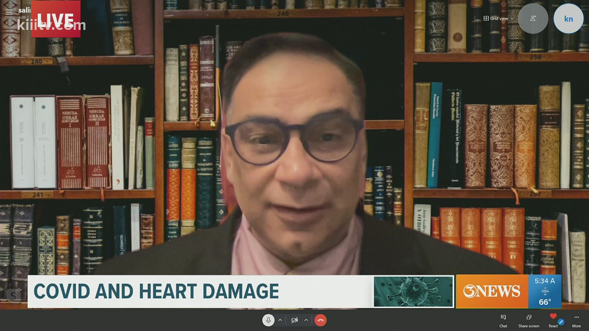 Dr. Salim Surani joined First Edition to discuss long term effects of COVID on heart health