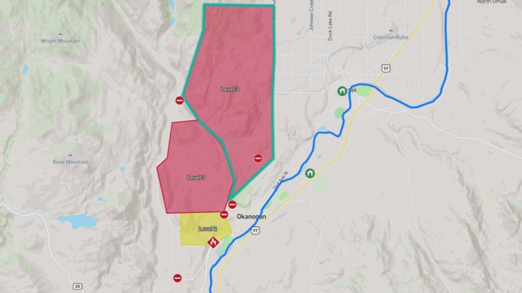Level 3 evacuations issued for fire near Okanogan