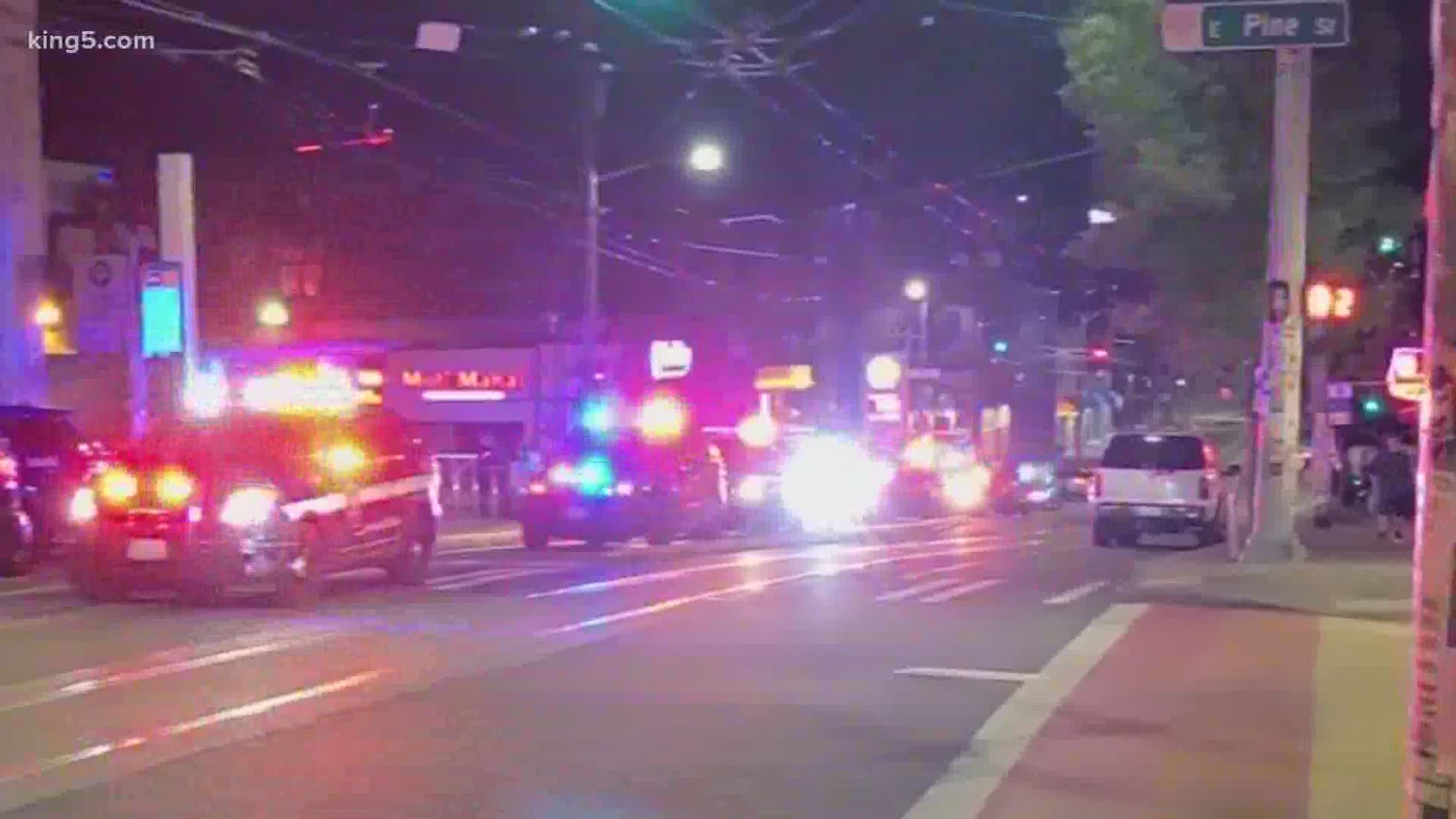Seattle police responded to a report of shots fired in Cal Anderson Park, near the intersection of 10th Ave. and E. Pine Street, at about 2:30 a.m. Saturday.