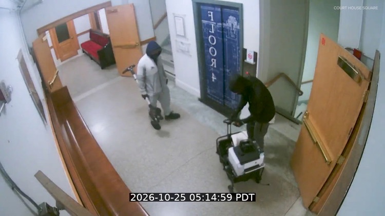 Caught on camera: Thieves target tattoo studio at Tacoma’s Court House Square