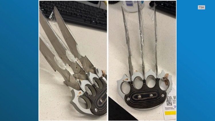 'Wolverine' style claws found in carry-on at Seattle-Tacoma International Airport