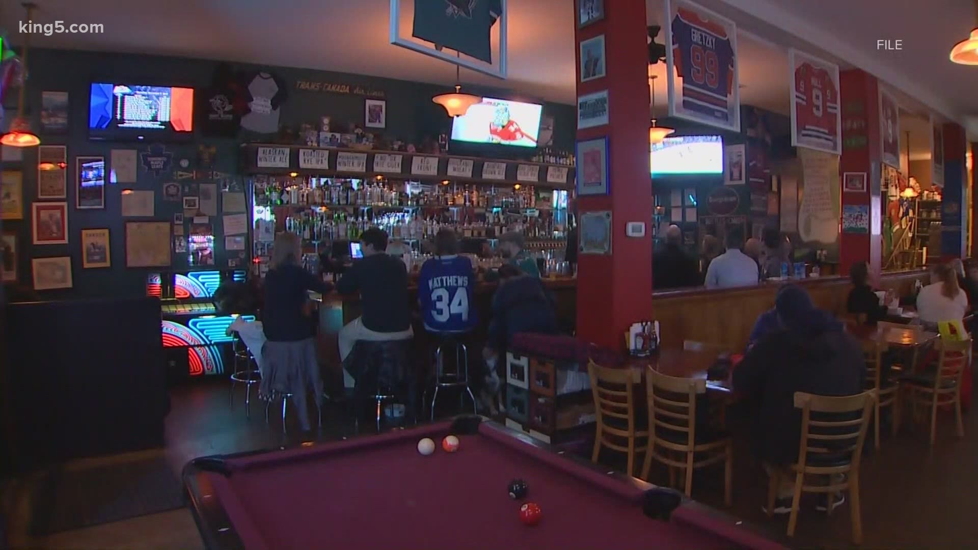 Seattle's only hockey bar in the Greenwood neighborhood is closed due to the pandemic, but they hope to bounce back before the Seattle Kraken start playing.