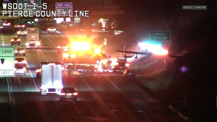 Gunman Fires on Driver on I-5; Suspect at Large as WSP Expands Search