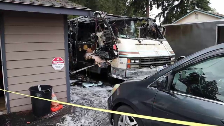 Man found dead inside motorhome after reports of loud explosion in Spanaway