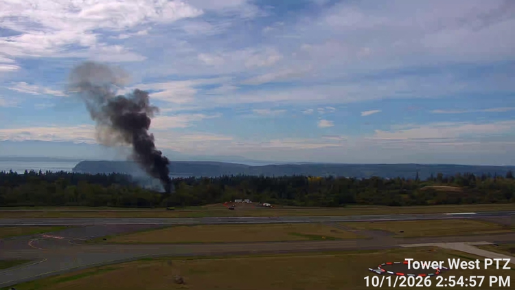 Pilot dies after small plane crashes at Everett's Paine Field