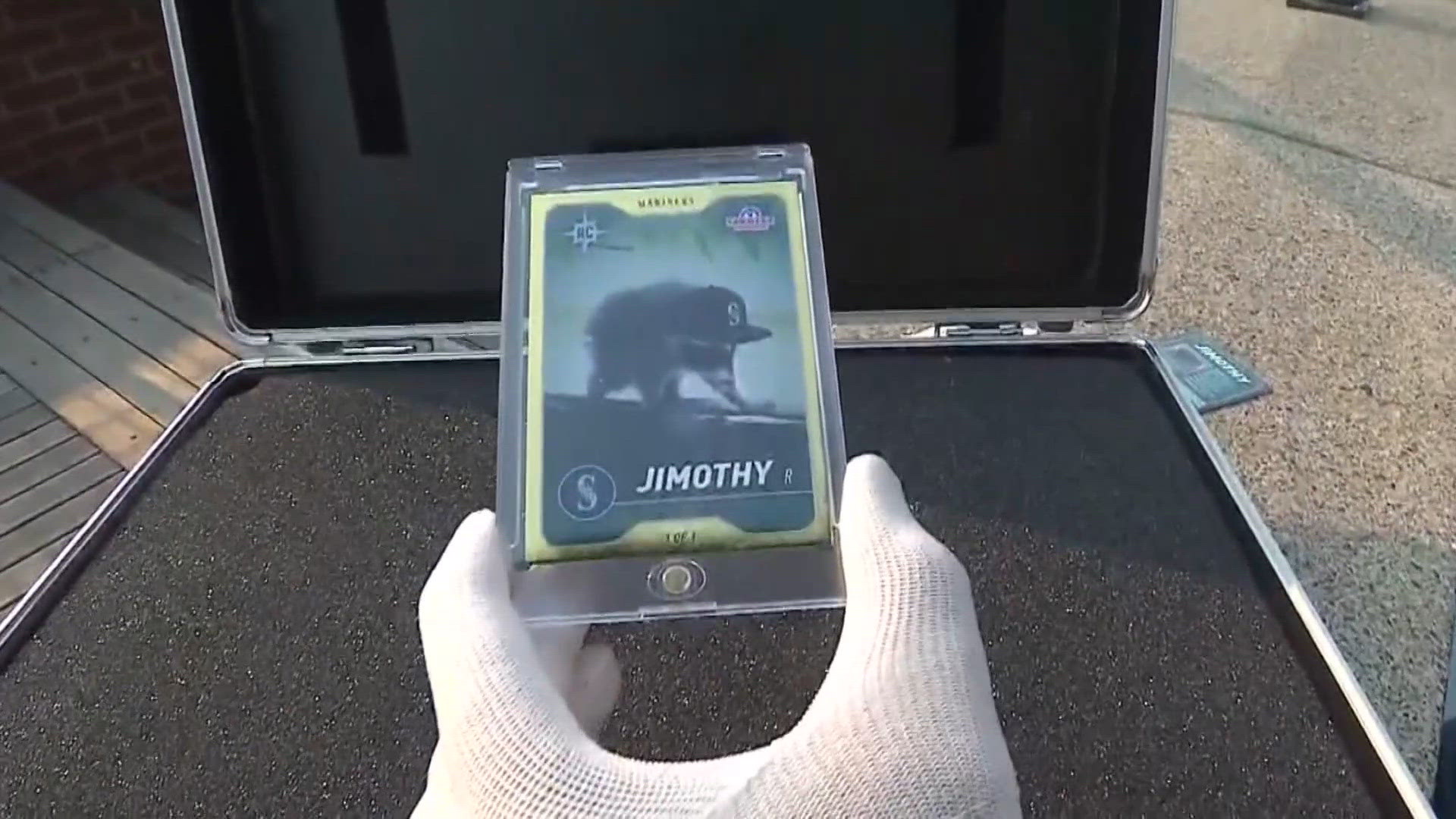 Teen sells Jimothy the raccoon gold baseball card for $20K