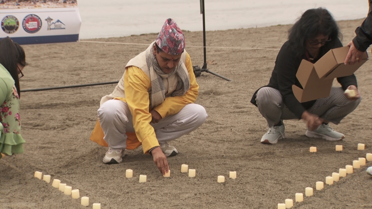 Mourning from afar, Washington's Nepali community gather for vigil