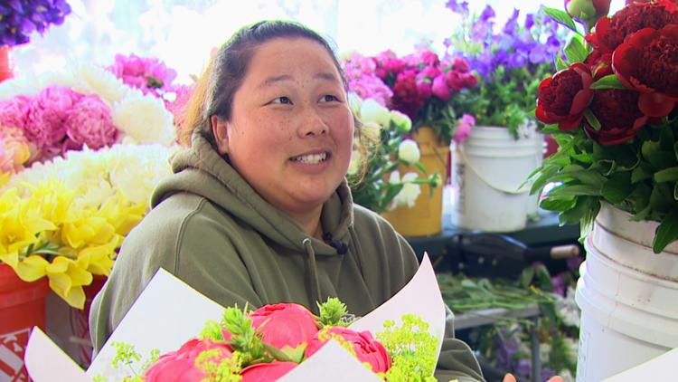 Pike Place Market flower vendors wilting over road closure