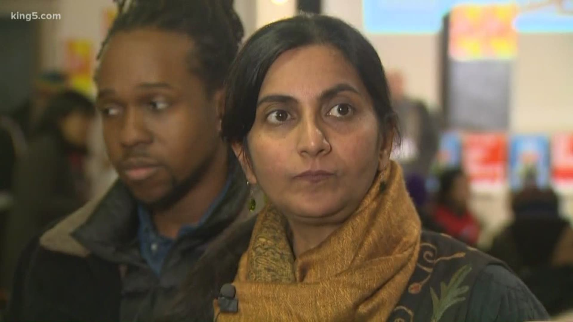 Seattle City Councilmember Kshama Sawant has been sworn in for another term.
