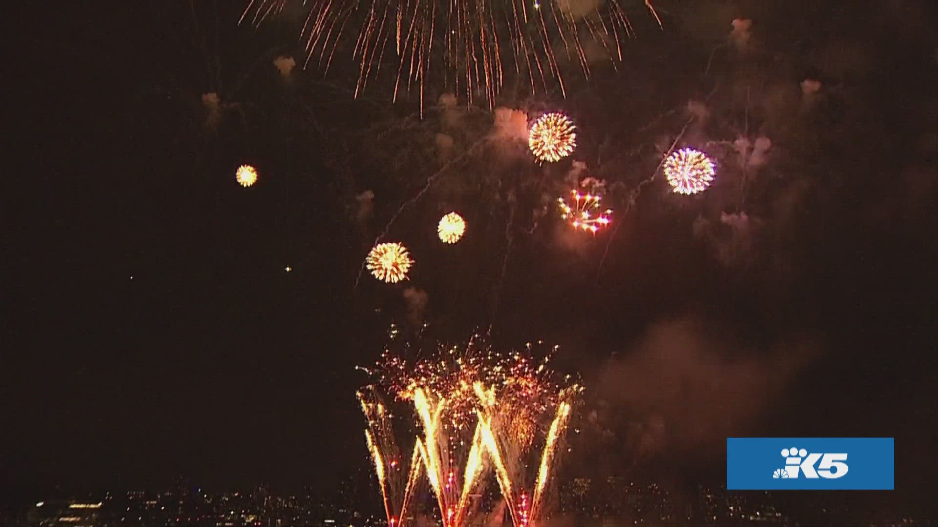More than 20,000 people gathered at Gas Works Park in Seattle to celebrate the Fourth of July. Note: The replay does not include the original soundtrack.