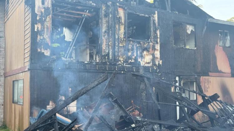 Large residential fire in Parkland destroys part of home