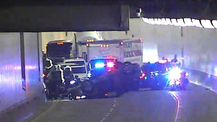 Northbound SR 99 tunnel in Seattle reopens after Prius flips
