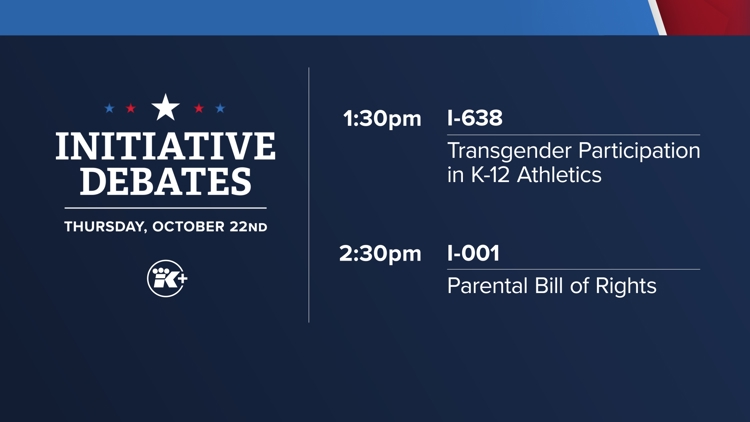KING 5's Initiative 638 debate, focusing on transgender participation in K-12 athletics