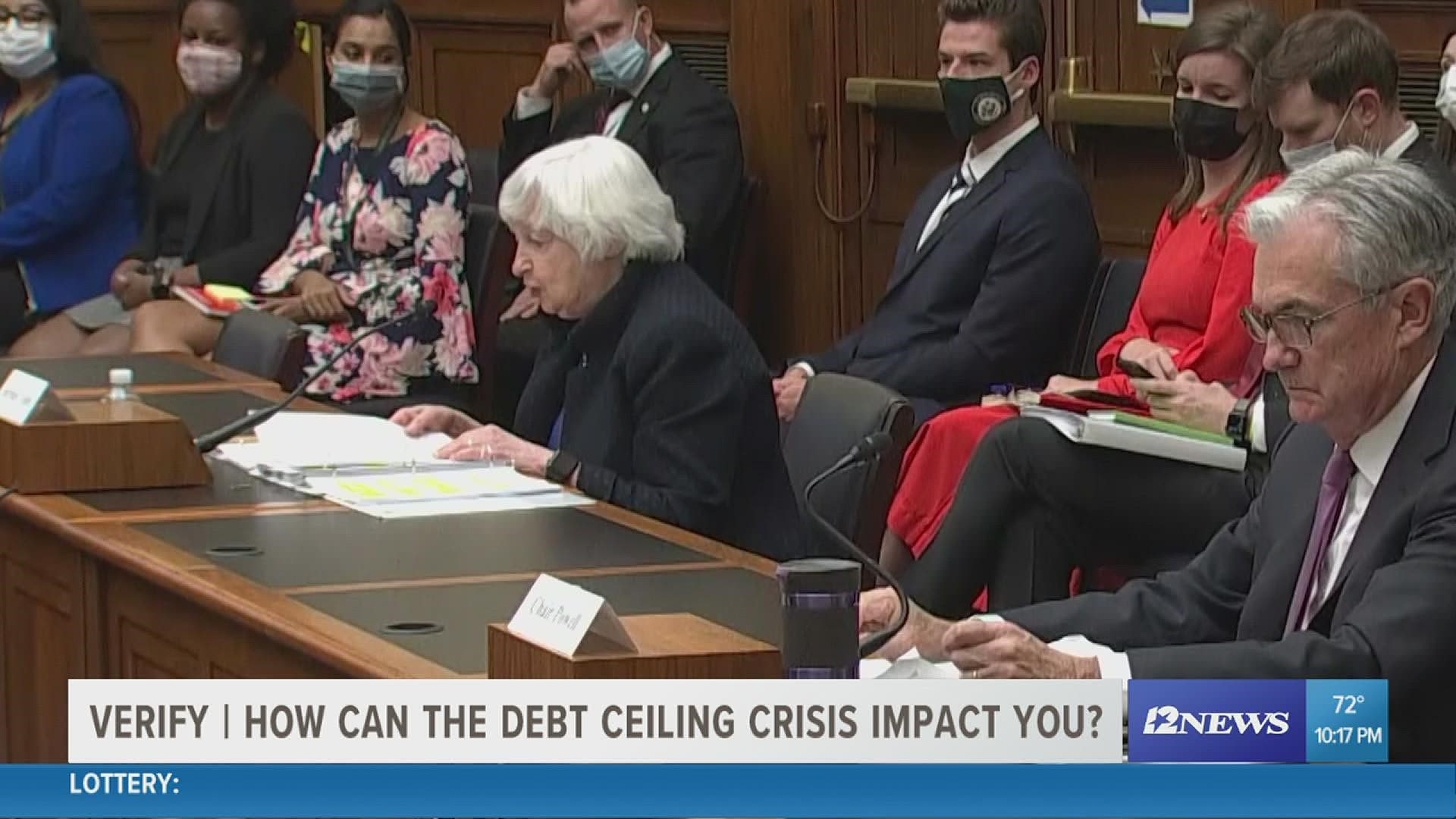 The Senate voted Thursday to extend the government's debt ceiling.