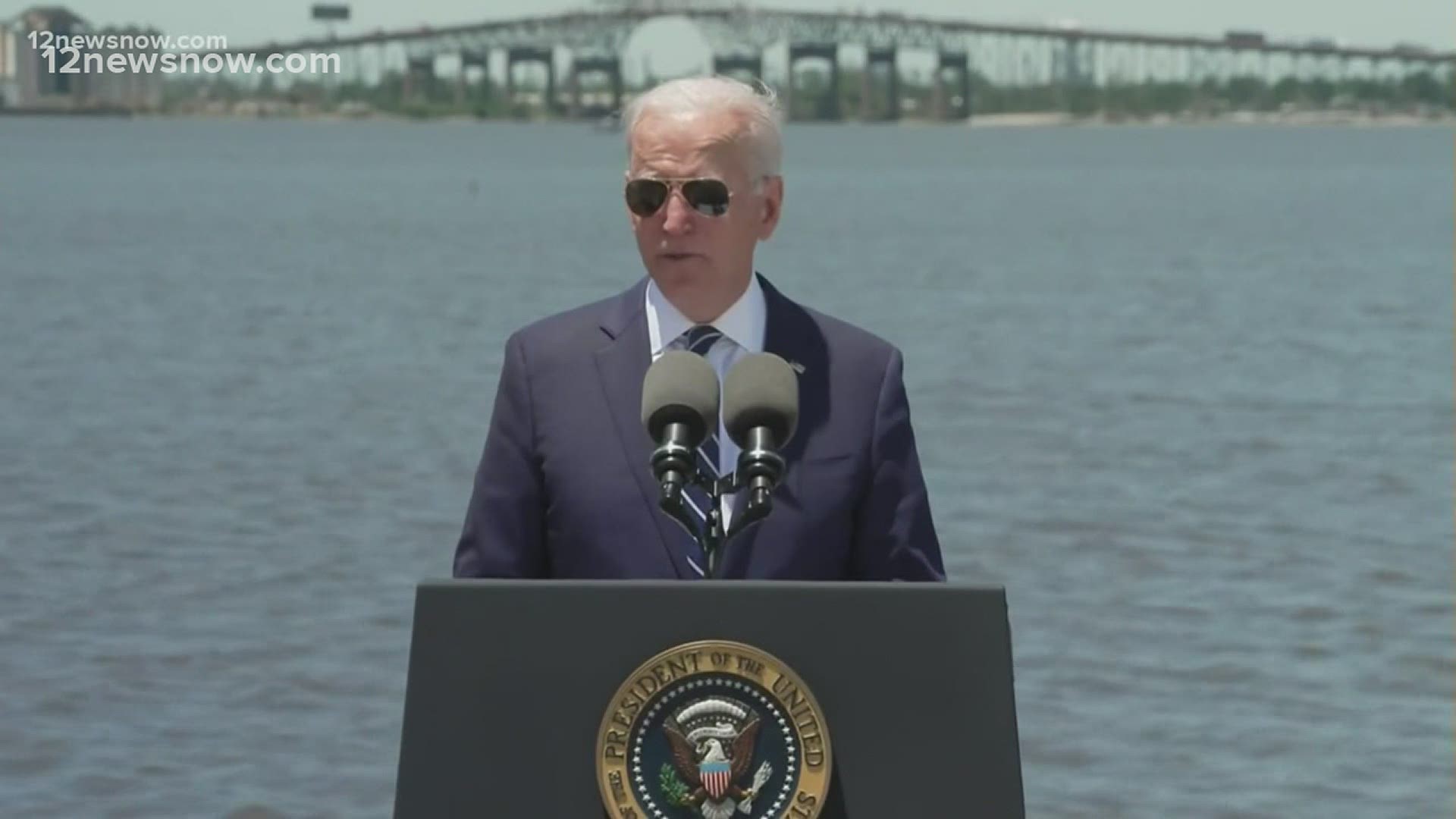 President Joe Biden pushed the case for his $2.3 trillion infrastructure plan in the reliably Republican state of Louisiana on Thursday.