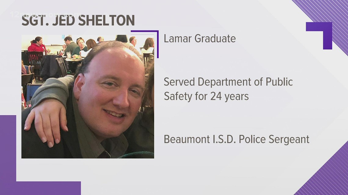 Beaumont ISD police Sgt Jed Shelton dies from COVID 19 at 50