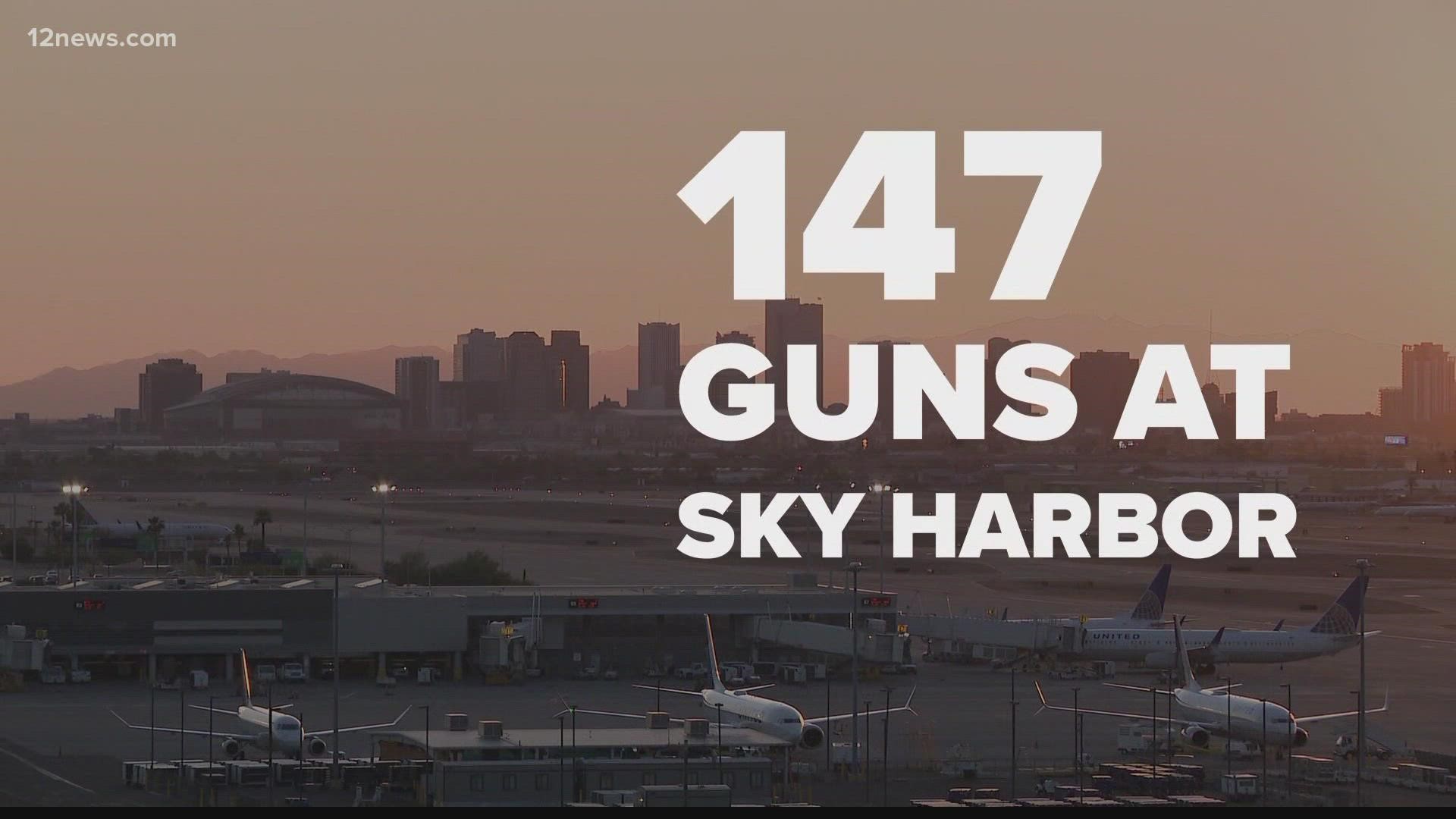 Phoenix Sky Harbor ranks in the top five in terms of having the most firearms discovered so far this year, and passengers here say that's unsettling.