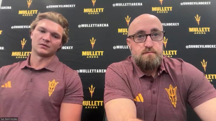 ASU hockey coach speaks publicly after player’s August collapse, declines questions about incident