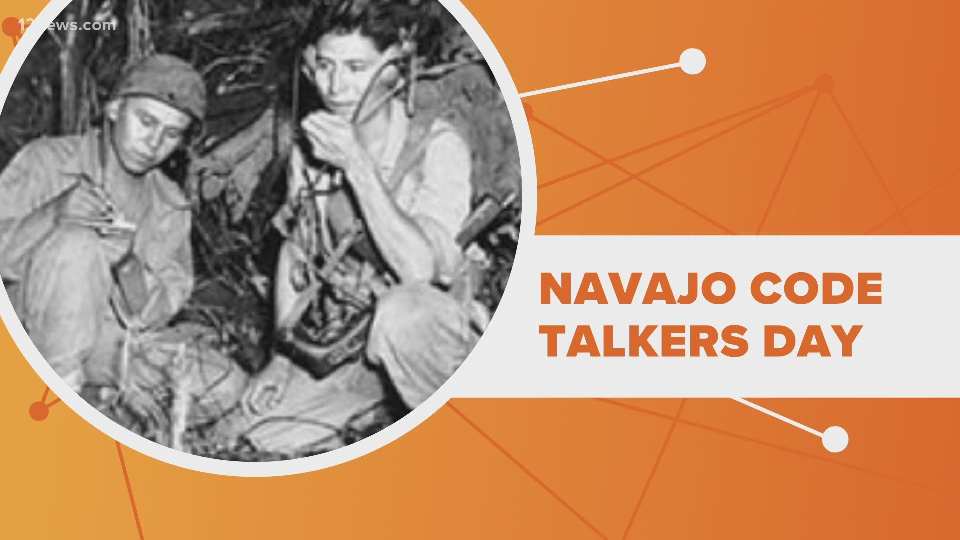 Friday is Navajo Code Talkers Day, a day to honor the Code Talkers who helped the United States win World War II. We're connecting the dots.
