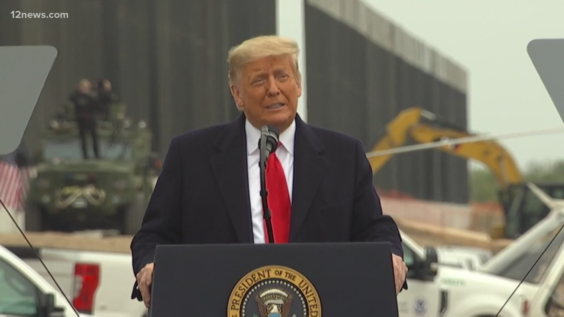 President Trump traveled to Texas on Tuesday to tout the construction of the border wall. Team 12's Adriana Loya looks at what happens next to the wall.