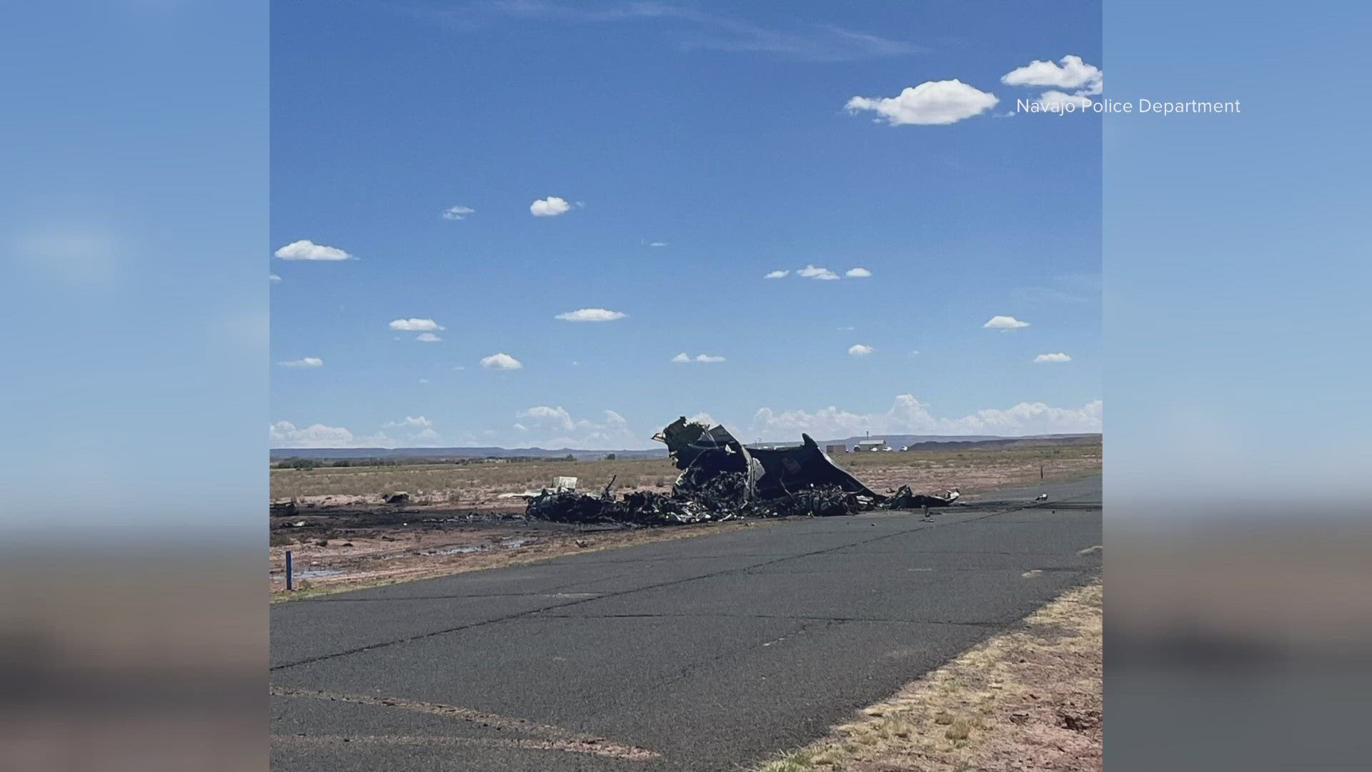 The small plane was on its way to pick up a patient from a nearby hospital, according to the Navajo Police Department.