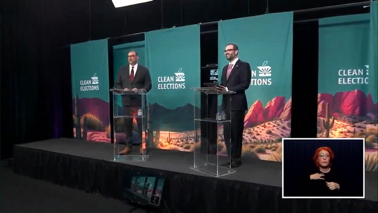 'We're going to have a problem': Arizona secretary of state debate gets nasty as opponent tries to bait Adrian Fontes