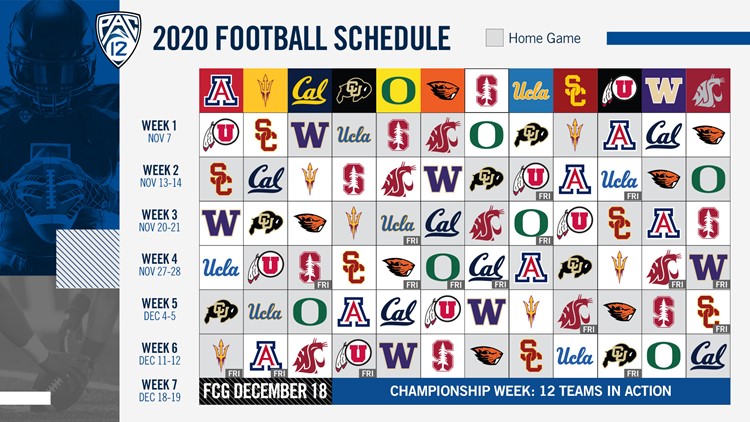 Pac-12 2020 conference game schedule announced | rocketcitynow.com