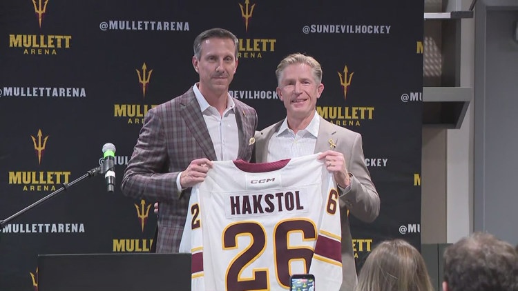 ASU men's hockey coach Dave Hakstol holds first press conference in Arizona following hiring
