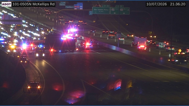 Part of Loop 101 reopens in Scottsdale due to car fire