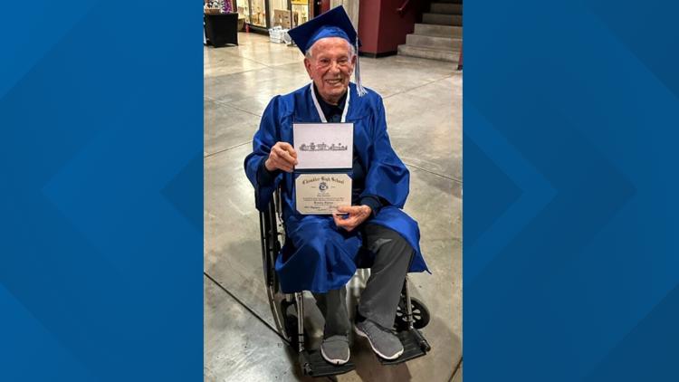 98-year-old Holocaust survivor receives honorary diploma at Arizona high school 98-year-old Holocaust survivor receives honorary diploma at Arizona high school