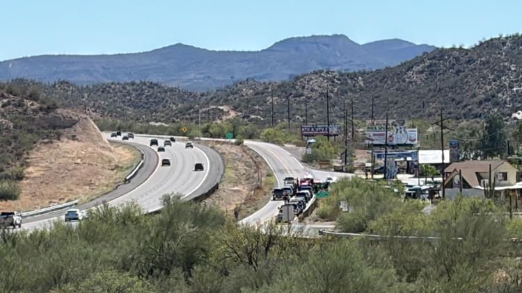 Suspect hurt in shooting involving law enforcement reported outside historic Rock Springs Cafe in Black Canyon City, officials say