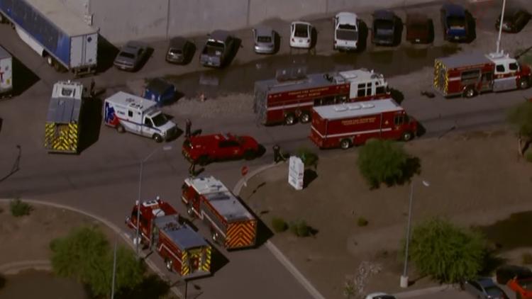 Firefighters help worker who fell down silo in Tolleson