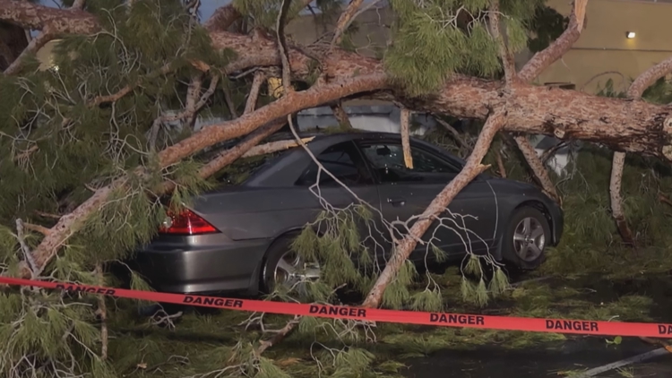 Golf ball-sized hail shatters windows, damages cars in north Phoenix apartments