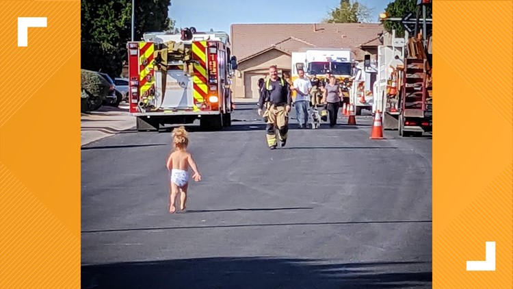 This moment between a firefighter and his daughter is warming the internet's heart