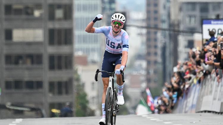 Phoenix's Brandon McNulty becomes first US rider to win cycling world title since 1993