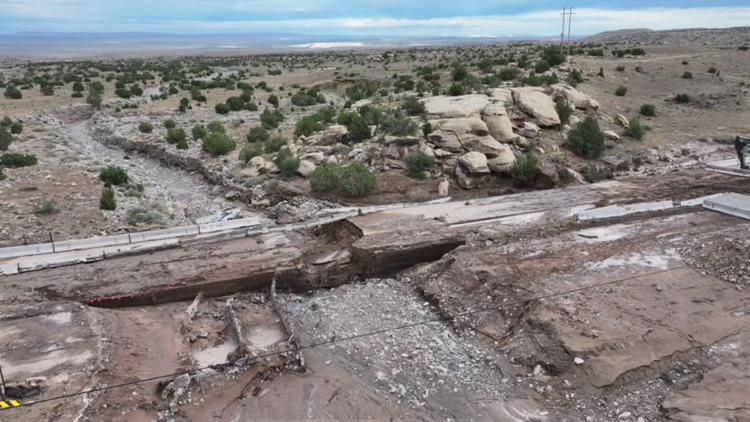 Bridge connecting Arizona, New Mexico on Navajo Nation severely damaged, officials urge drivers to go through Colorado