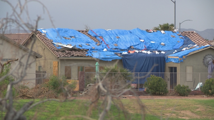 Avondale neighborhood braces for rain nearly 2 months after microburst left roofs in pieces