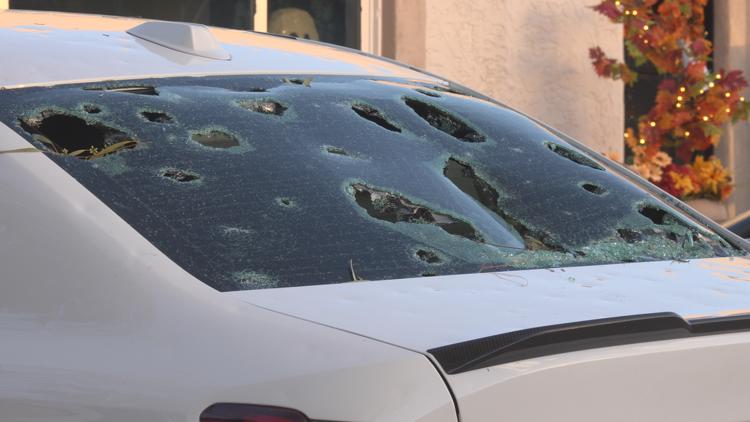 Golfball-sized hail slams Phoenix area, leaving cars damaged. What drivers should know.