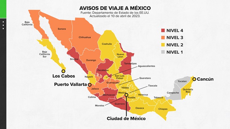 Hoja informativa: Lo que debe saber sobre las recomendaciones de viaje a México