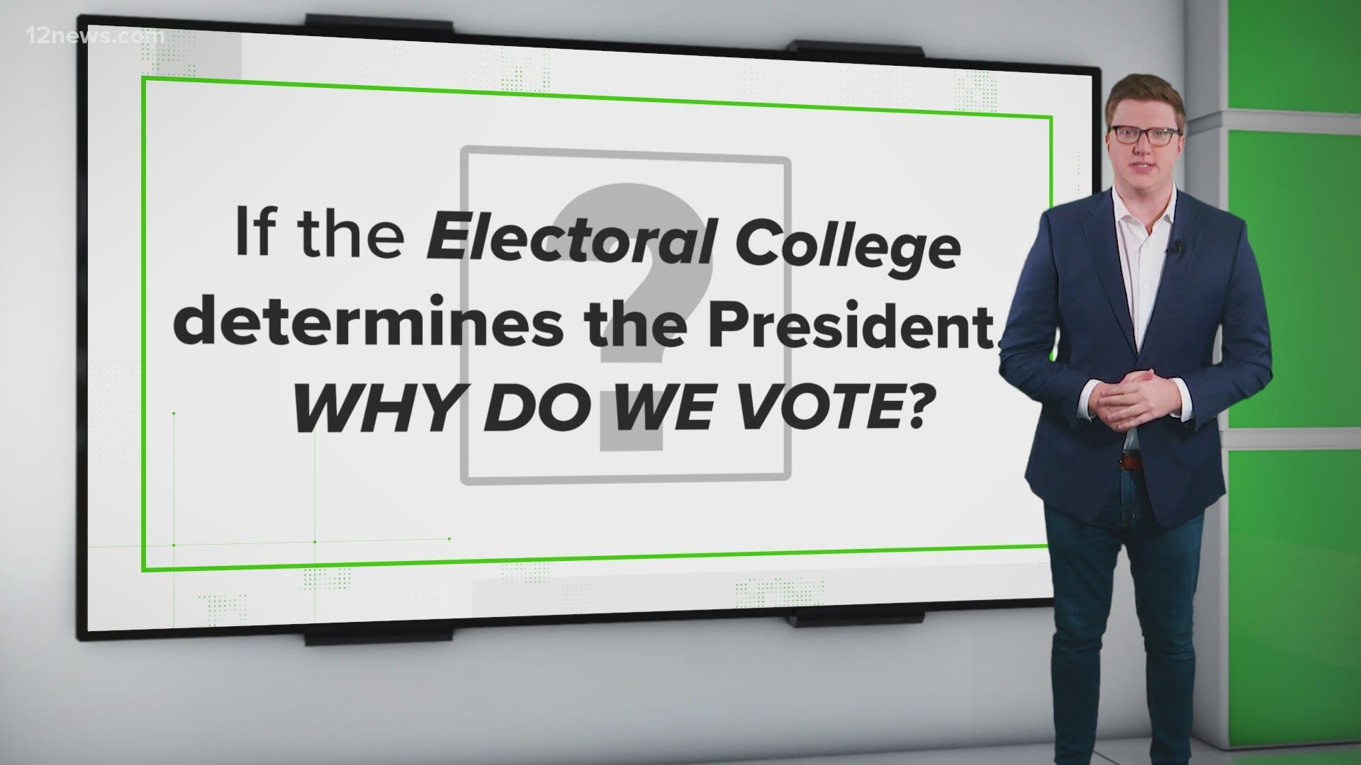A viewer asked, "If the Electoral College determines the President, why do we even vote?" We answer the question and break down the basics of the Electoral College.