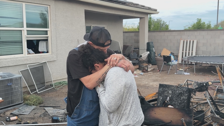 'Devastating for all of us': Fire forces Buckeye family out of home