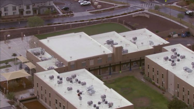Buckeye elementary school struck by lightning, officials say