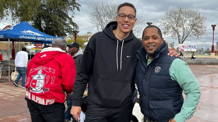 'I'm glad to be home': Brittney Griner makes appearance at MLK march