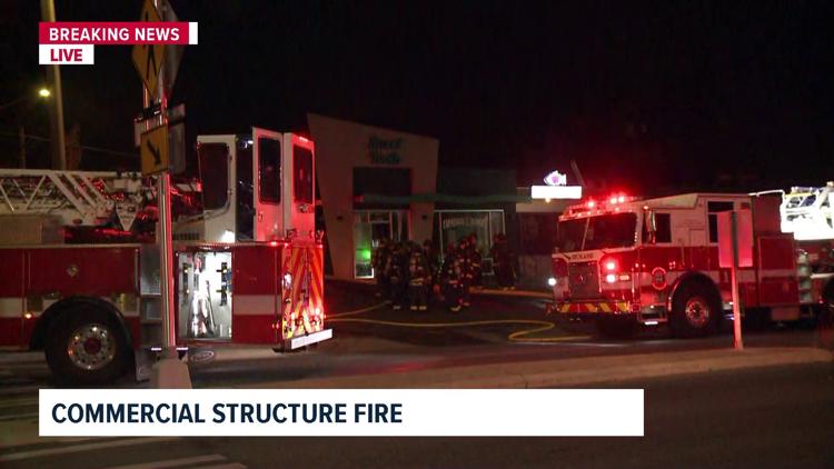 Spokane Fire crews battle kitchen fire at a donut shop