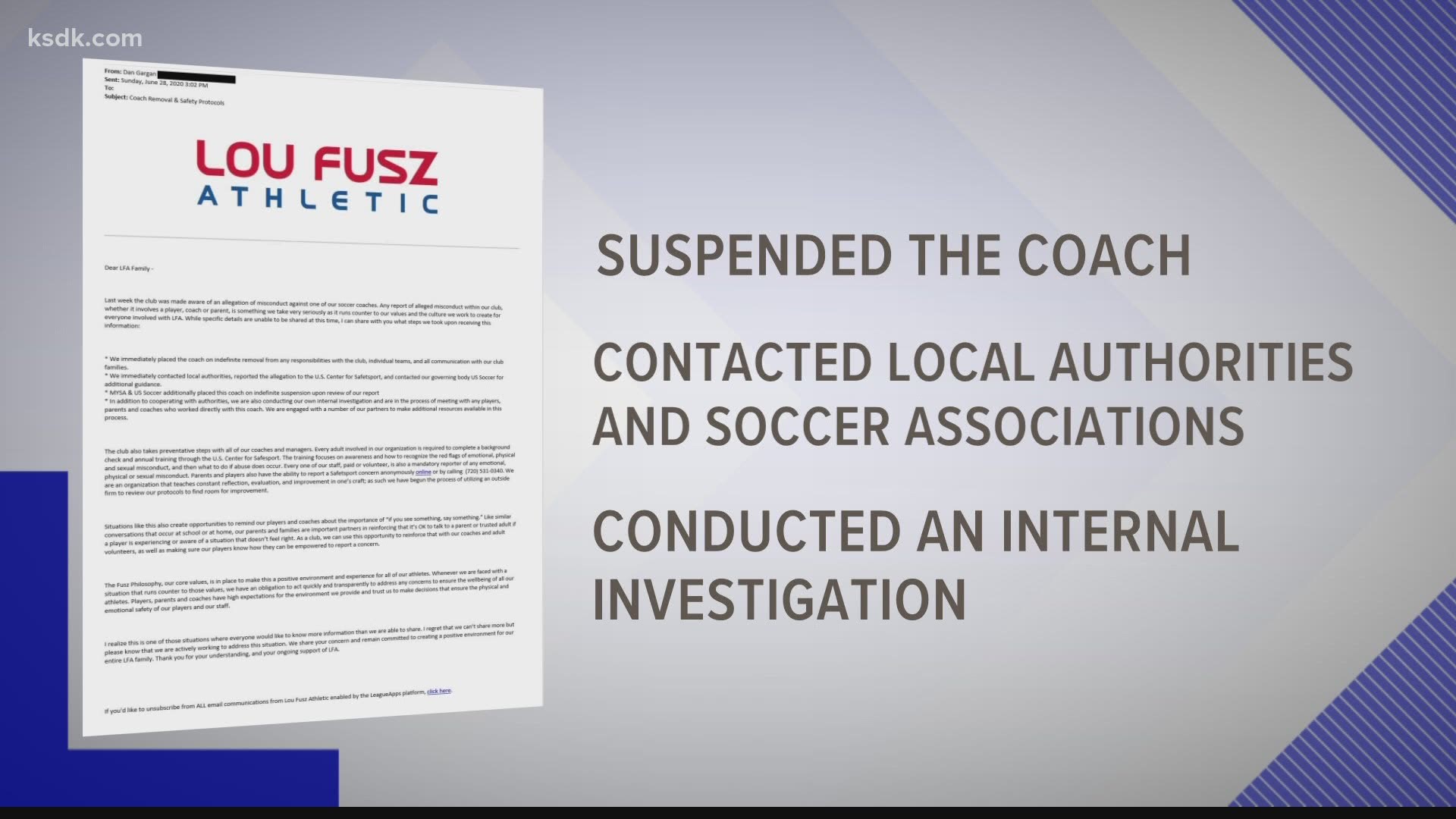 St. Louis: Player accuses Lou Fusz soccer coach of sexual abuse | www.bagssaleusa.com