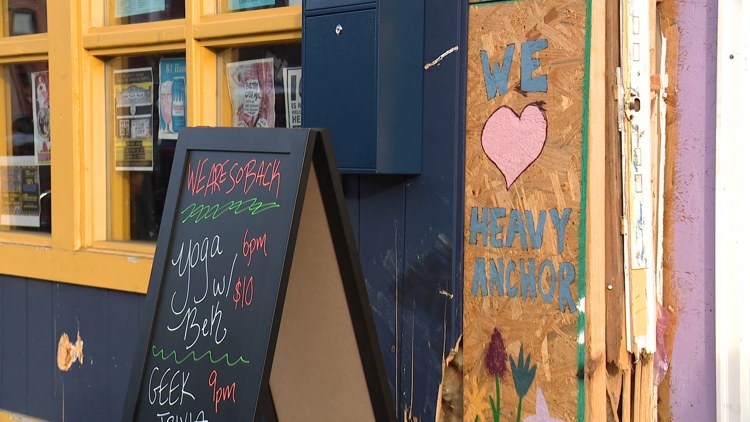 The Heavy Anchor reopens after car smashed through the south St. Louis bar