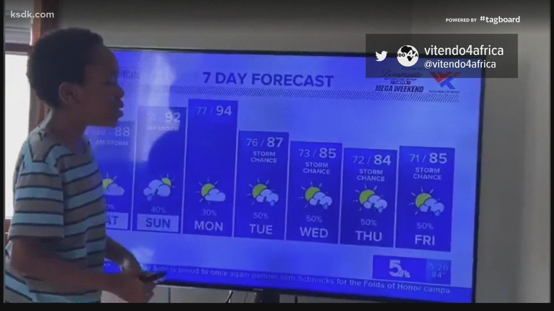 Alvin Kamau, of Hazelwood, gained national attention last week for a forecast that gives professional meteorologists a run for their money
